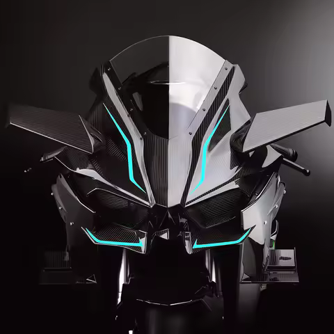 Motorcycle Stickers Windscreen Fairing Decor Motocross Headlight Helmet Oilproof Vinyl Decal for Kaw