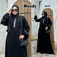 Abaya Hitam Turkey Gamis Maxi Dress Arab Saudi Turki Dubai Maudy