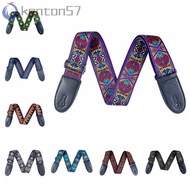 KENTON Guitar Belts, Polyester Ethnic Style Guitar Strap, Adjustable Strap Embroidery Pure Cotton Vintage Electric Guitar Belts Guitar Accessories