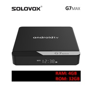 SOLOVOX G7MAX 11ทีวี STB S905X4 Quad Core 4G 32GB 64GB WiFi 5GHz BT5ผู้ช่วยควบคุมด้วยเสียง StbEMU Pr