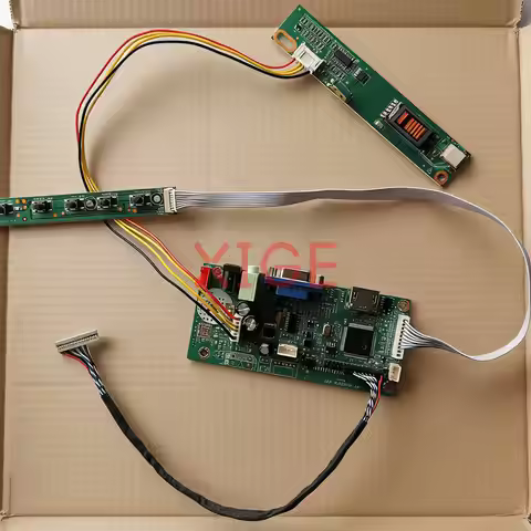 For LP141X8 LP141X10 LP141XA LP141XB LCD Matrix 58C Controller Drive Board Kit DIY HDMI+VGA LVDS 20-