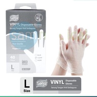 Sensi Gloves Vinyl / Vinyl Gloves / Sensi Vinyl Disposable Gloves Powdered / Food Grade Powdered Med