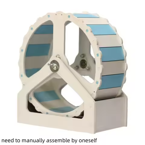 Plastic Hamster Running Wheel Silent Stable Base Rodent Running Wheel 21cm Colorful Small Animal Whe