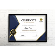 Combo of 5 A4 Certificate Frames (21x30) frame photo frame