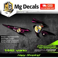 1442 Sticker Striping VARIO 125 & 150 Years 2015-2017 List Of Variations Real Madrid MG DECALS