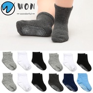 WON 1 Pair Anti-Slip Sock Sports Yoga Trampoline Socks Comfortable Wear Kids Adults