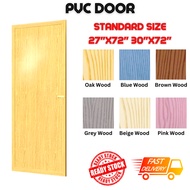 [Ready Stock] Standard Size 27"x72" 30"x72" PVC Door Toilet Bathroom / Plastik PVC Pintu Tandas Bilik Air / Pintu PVC