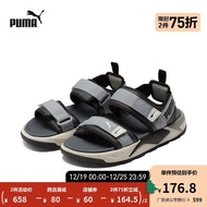 PUMA彪马官方 男女同款情侣缓震凉鞋 RS-SANDAL 374862 黑灰-石灰色-04  42