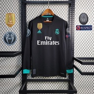 REAL MADRID 2017 2018 Off The Pitch Football Long Sleeve Black