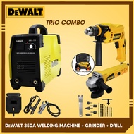 [ TRIO SET ] DeWALT MMA-350 Welding Machine + 2in1 DeWALT Grinder and Drill (A)