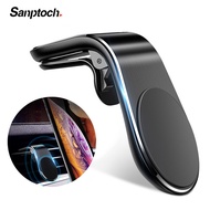 Sanptoch 360 โลหะเจ้าของรถโทรศัพท์แม่เหล็กยืนสำหรับ iPhone Samsung Xiaomi Huawei รถระบายอากาศแม่เหล็กยืนในรถ GPS เมา H older