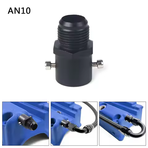 19mm AN10 Valve Cover Vent Outlet K-Swap Breather Fitting Adapter For Honda Civic Acura Rsx Tsx K20