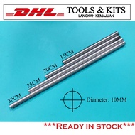 10mm Diameter Hard Linear Steel Metal Rod 15cm/20cm/25cm/30cm for Pulley 775 Set DIY Table Saw [Batang Besi 10mm]