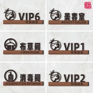 Beauty Salon Signage Customized Men's Stalking Warning Sign VIP House Signage Dressing Room Signage 