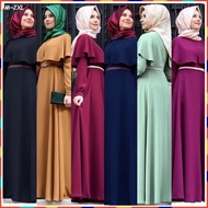 Baju Raya 2021 Jubah Muslimah Pakaian Lara Raisya Baju Kurung Moden Blouse Muslimah Jubah Long Dress Muslimah Kebaya Baju Melayu Kaftan Abaya Muslim Wear Peplum Palazo Fashion Women Lace Wanita Murah Plus Size Ramadan Banquet Arab 1802