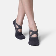 Greper Pilates Yoga Socks Pro Charcoal Grey - Pilates Yoga Socks - Anti-Slip Grip Socks - Pilates So