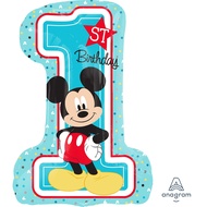 Anagram 19" x 28" Mickey 1st Birthday Foil Balloon (A34343)