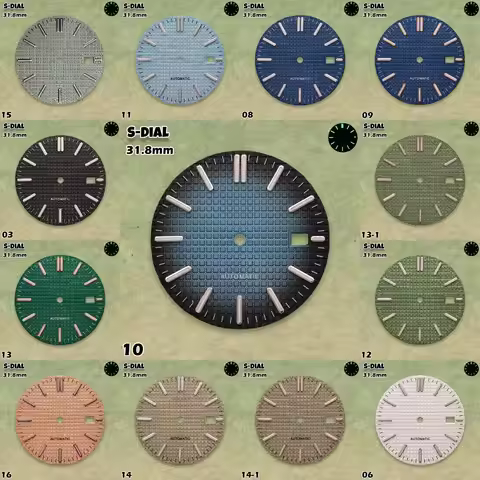 NG S Logo 31.8mm Royal Oak Dial NH36/NH35 movements Green Luminous High Quality Watches for men Watc