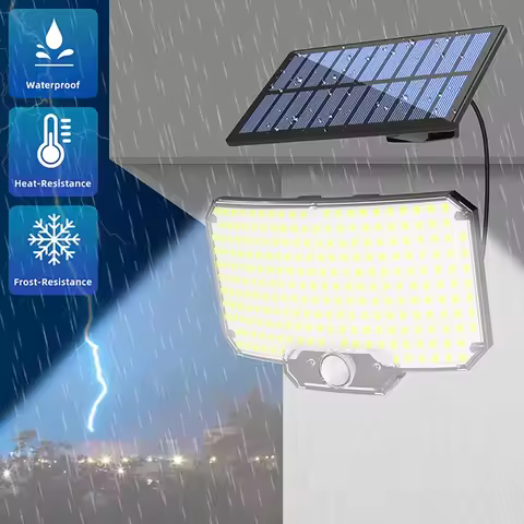 234LED Solar Lights Outdoor 3 Working Modes Super Bright Motion Sensor IP65 Waterproof Flood Wall Se