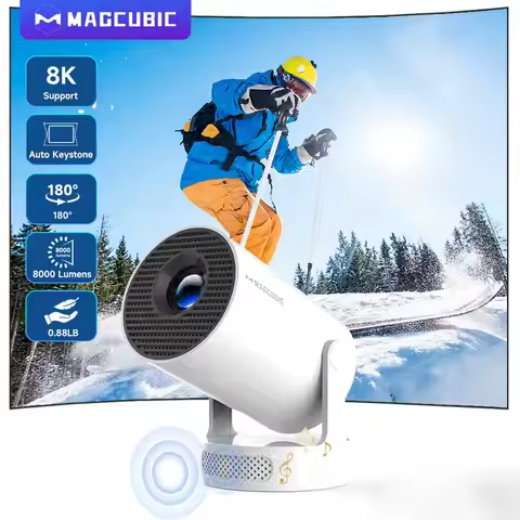 Magcubic Projector HY300 PRO + 8K Android 14 Dual Wifi6 Allwinner H726 BT5.4 1080P 1280*720P Home Ci