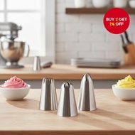 Decorating Nozzle Tips 1M 2F 2D 6B 2A for Cakes, Icing, Buttercream, Pastries.  Petua Hujung Hiasan 