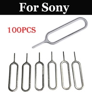 laday love 100pcs SIM Card Tray Removal Adapter Pin For Sony Xperia E5 L1 L2 X XA Ultra XA1 XA2 Plus