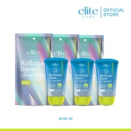 Elite care กันแดด อีลิท แคร์ รีเฟลค สโนว ซันสกรีน Reflected Snow Sunscreen SPF50 PA+++ [3 ชิ้น]  30m