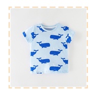 💥 READY STOCK 💥  KID BOY T SHIRT. BLUE WHALE FISH
