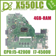 I7-4500U UMA EDP I7-4500U UMA EDP KEFU X550LD Laptop Motherboard For ASUS Vivobook X550LC X550LA Y581L W518L X550LN W/4G-RAM I3-4005U I5-4200U I7-4500U 100% Test