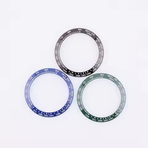 39mm Sloped White Daytona Ceramic Bezel Insert for Rlx Seiko Mod Man Mechanical Watches Wristwatch R