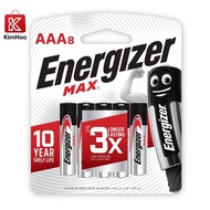 100% Original ENERGIZER E92BP8 AAA Battery 8pcs