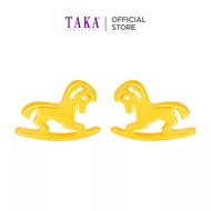 TAKA Jewellery 916 Gold Earrings Rocking Horse