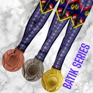 MEDAL BESI LANYARD BATIK MURAH (READY STOCK)
