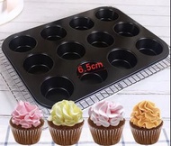 12連不黏圓模 瑪芬蛋糕模 Muffin Mould 2色