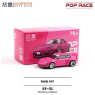 Porsche 997 RWB Pink Diecast Model 1/64