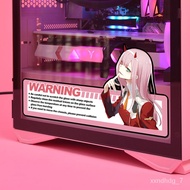 SMT💎Anime Stickers for PC Case,Cartoon Decor Decals for Computer Chassis,Computer Case Glass Decorate，Easy Removable Wat