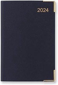 Letts Classic Mini Pocket 2024 week to view diary Sunday start - dark blue