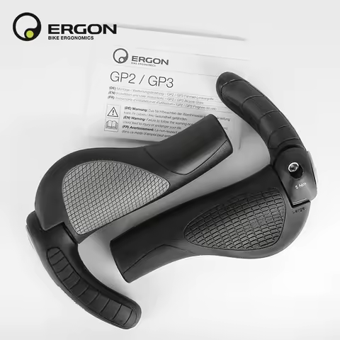 ERGON Bicycle Grips Rubber Mtb Cuffs Mount Clamp Ergonomics Non-Slip Shock Absorption Cycling Lock-O