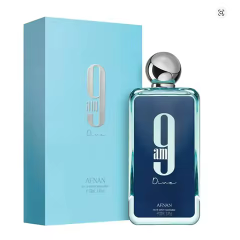 9AM Dive Unisex Eau De Parfum Fresh Aquatic Citrus Cologne with Lemon Mint Cedar Sandalwood Long Las