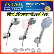 ISANO Hand Shower Set l 5 Function High Pressure Hand Shower Toilet Bathroom Shower Set l Shower Hea