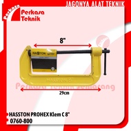 HASSTON PROHEX 0760-800 Yellow C-Clamp 8" 8 Inch C-Clamp