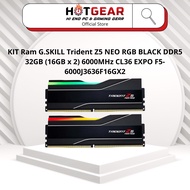 KIT Ram G.SKILL Trident Z5 NEO RGB BLACK DDR5 32GB (16GB x 2) 6000MHz CL36 EXPO F5-6000J36F16GX2