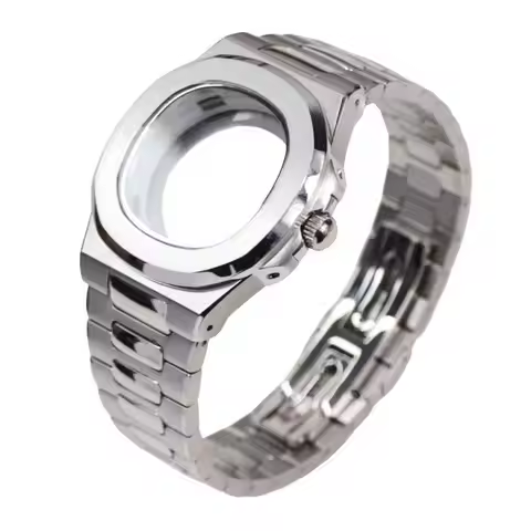 40mm Men's Watch Case Bracelet Wristband Parts 316L Stainless Steels for Seiko NH34 NH35 NH36 NH38 M