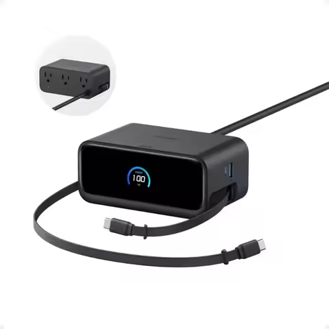 Original Anker Nano Desktop 100W Multi Port Charging Dock PD Fast Charging Station 66W Expansion Cab