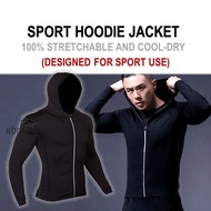 ROOFLESS Sport Jacket Jaket Lelaki Tight Shirt Baju Tight Lelaki Lengan Panjang Compression Shirt Bo