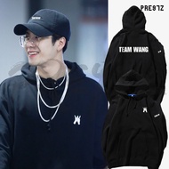 พร้อมส่ง เสื้อฮู้ด ทีมหวัง Team wang   แจ็คสันหวัง  อากาเซ่ เสื้อกันหวาน ฟรีไซต์ ฮู้ดสวมหัว  ผ้าอย่า