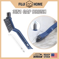 🏠READY STOCK🏠3IN1 Toilet Kitchen Brush Long Handle Tile Narrow Gap Bristle Brush Floor Gap Cleaning 