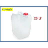 25LT TONG MINYAK PUTIH NEW / tong air minyak / berkas air minyak / plastic jerry can container