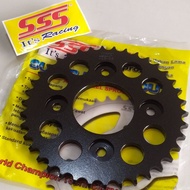 SSS Rear Gear Black 428 Karisma Kirana Supra Fit New Revo 110 Supra X125 New Fi 2014 Balde 110 Revo 
