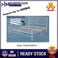 KM 3V Metal Modern Queen Bed Frame Super Base Heavy Duty (HW9021FSB)/ Double Bed/ Katil Besi Queen Size Super Base Heavy Duty (Support Up to 400KG)